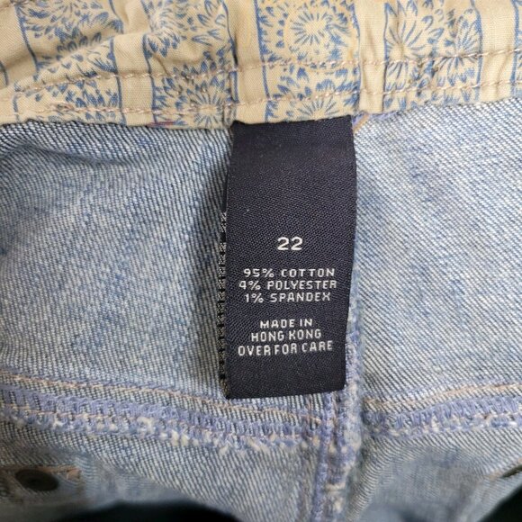 Vintage Y2K Venezia Denim Jeans Pkus 22 22W Floral Embroidered Pockets Bootcut - Picture 7 of 7